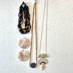 Lot of Four pcs of Jewelry - 3 Necklaces & One Earring